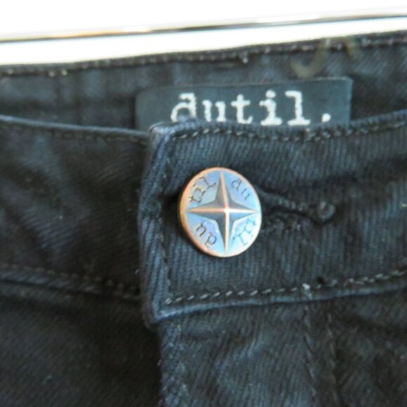 DUTIL High Rise Skinny Jeans in Black Overdye - Size 26 - Picture 5 of 14